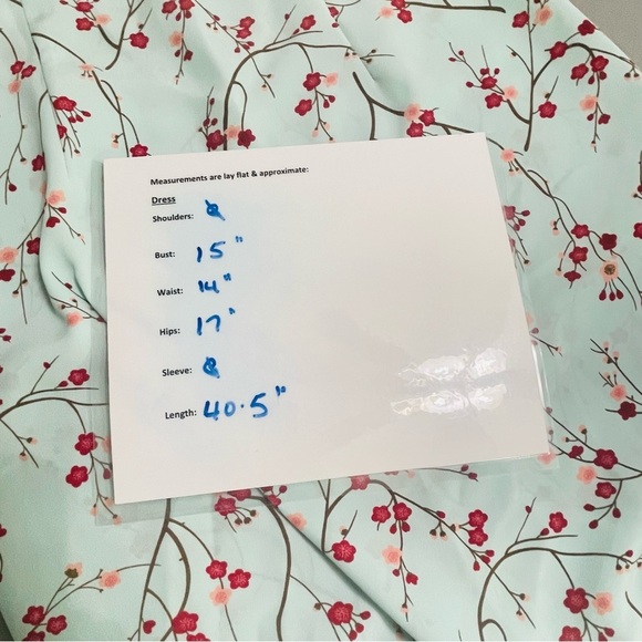 Express Vintage Y2k Women's Size 5/6 Cherry Blossom Dress Midi Sleeveless - Picture 10 of 11